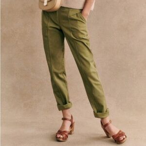 Sezane Herve pants khaki green size 4